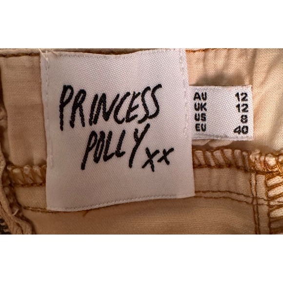 Princess Polly XX Beige Top Sleeveless Size 8 Square Neck Corset Detail Size 12‎ - Picture 4 of 7